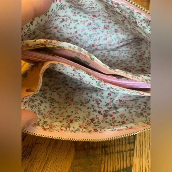 Anna sui pouch bag purse pink floral bag - Picture 7 of 8